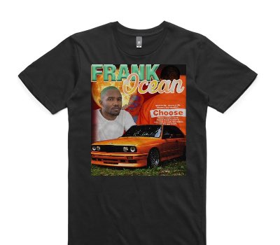 Custom AS Colour 100% Cotton Black T-Shirt