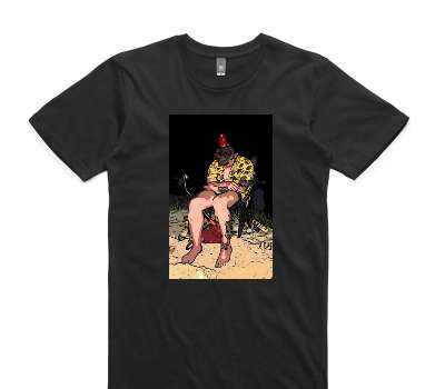 Custom AS Colour 100% Cotton Black T-Shirt