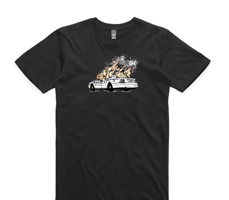 Custom AS Colour 100% Cotton Black T-Shirt