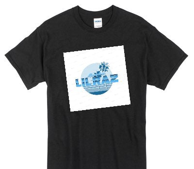 Custom Gildan 100% Cotton Black T-Shirt