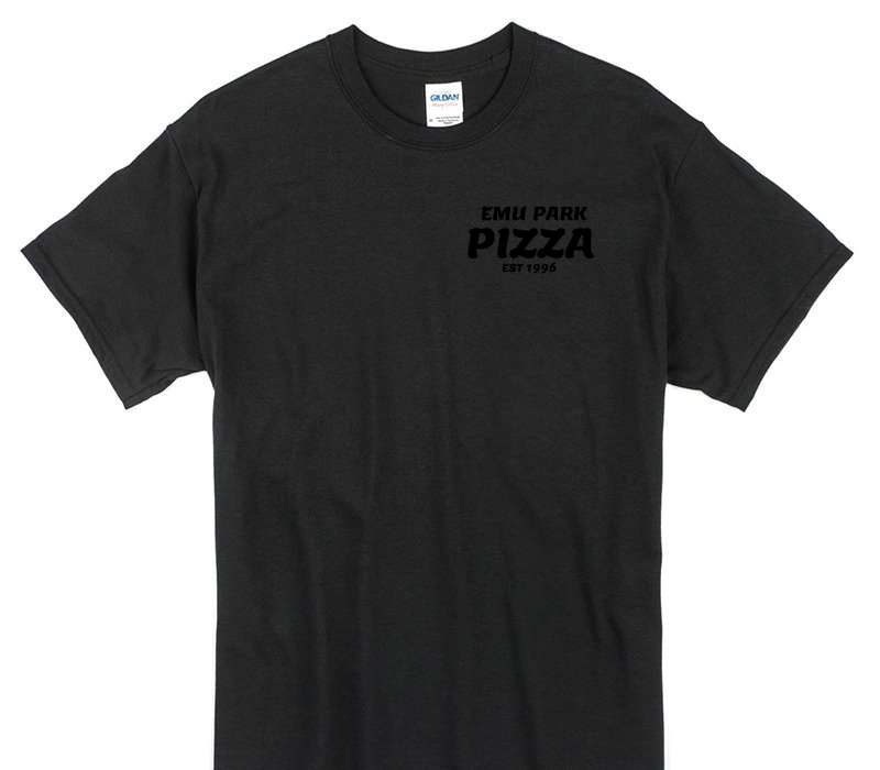 Custom Gildan 100% Cotton Black T-Shirt