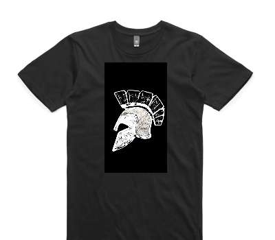 Custom AS Colour 100% Cotton Black T-Shirt
