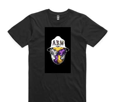 Custom AS Colour 100% Cotton Black T-Shirt