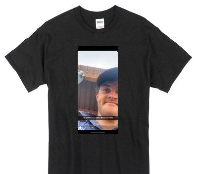 Custom Gildan 100% Cotton Black T-Shirt