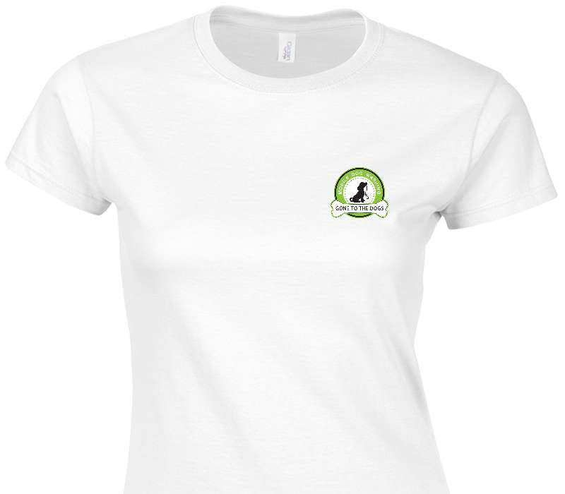 Custom Womens Soft Style 100% Cotton White T-Shirt