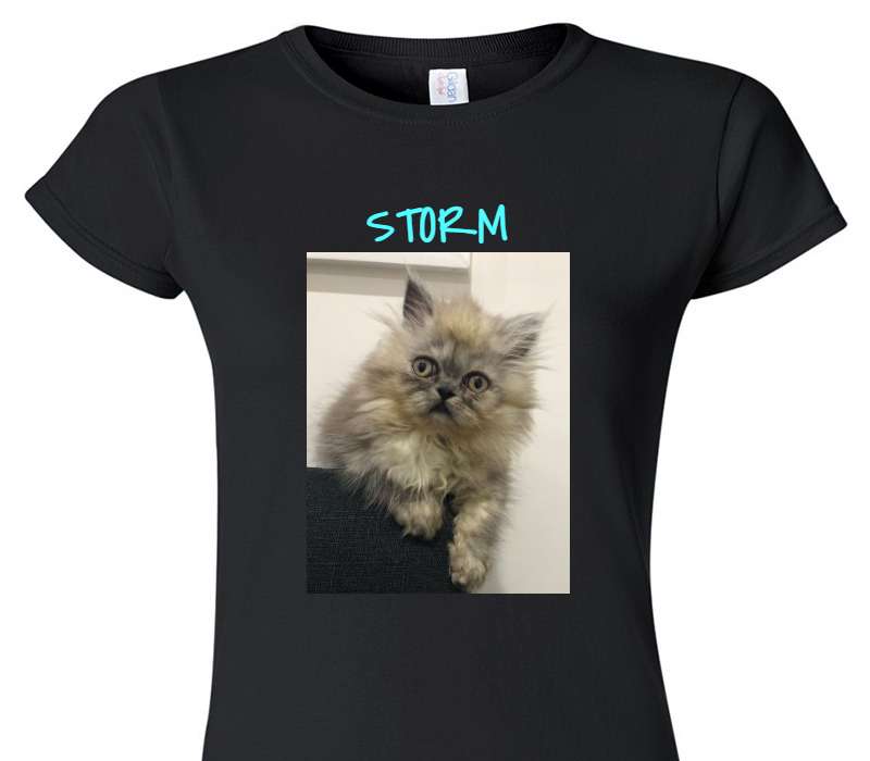Custom Womens Soft Style 100% Cotton Black T-Shirt