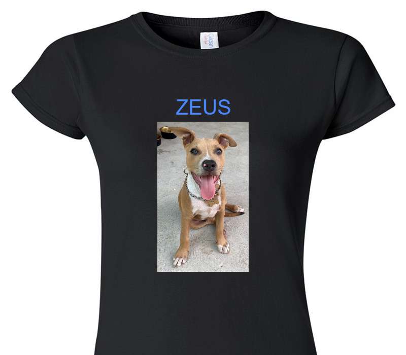 Custom Womens Soft Style 100% Cotton Black T-Shirt