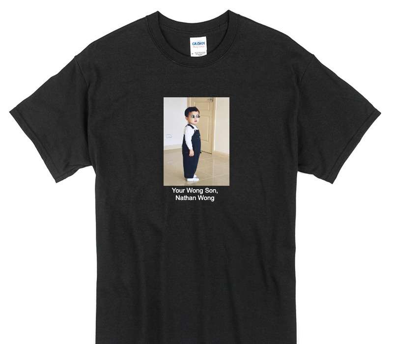 Custom Gildan 100% Cotton Black T-Shirt