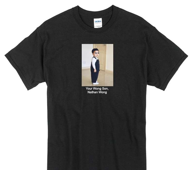Custom Gildan 100% Cotton Black T-Shirt