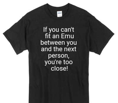 Custom Gildan 100% Cotton Black T-Shirt