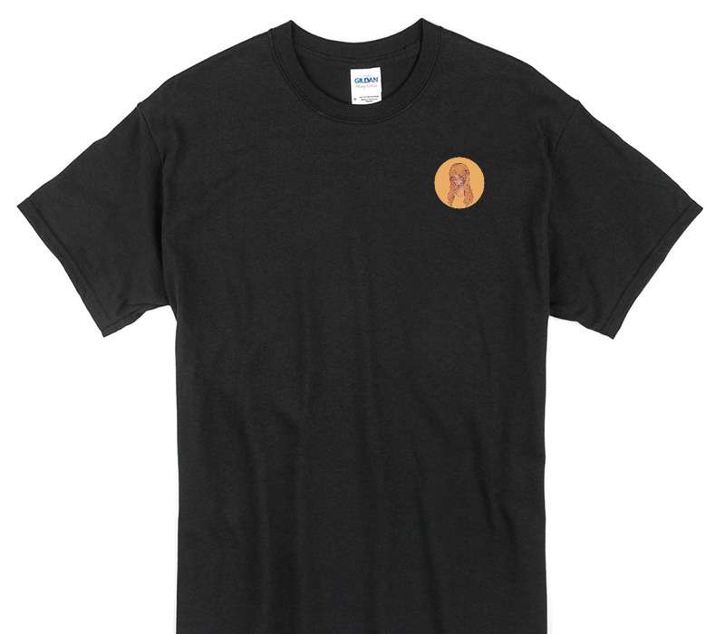 Custom Gildan 100% Cotton Black T-Shirt