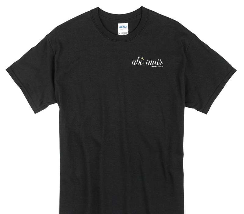 Custom Gildan 100% Cotton Black T-Shirt