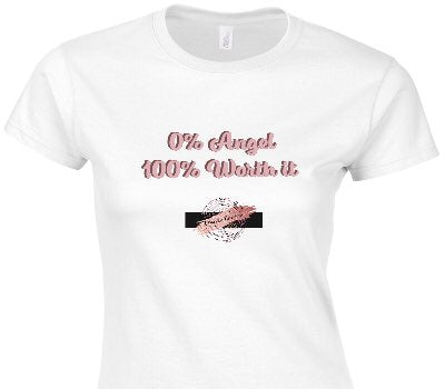 Custom Womens Soft Style 100% Cotton White T-Shirt