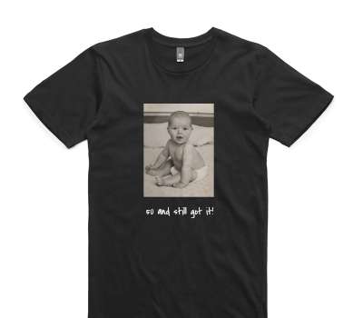 Custom AS Colour 100% Cotton Black T-Shirt
