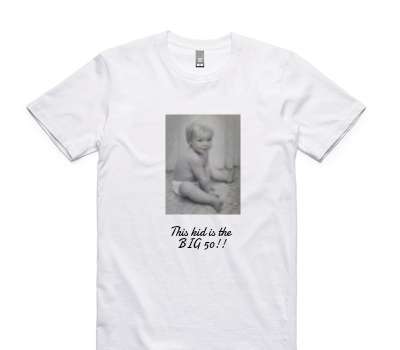 Custom AS Colour 100% Cotton White T-Shirt