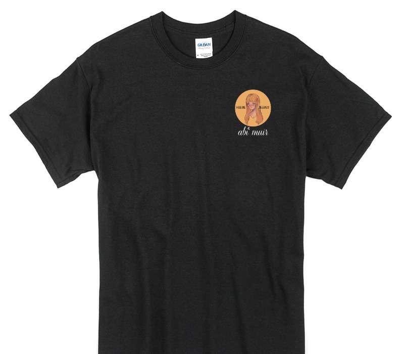 Custom Gildan 100% Cotton Black T-Shirt