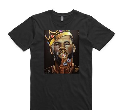 Custom AS Colour 100% Cotton Black T-Shirt