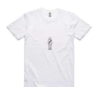 Custom AS Colour 100% Cotton White T-Shirt