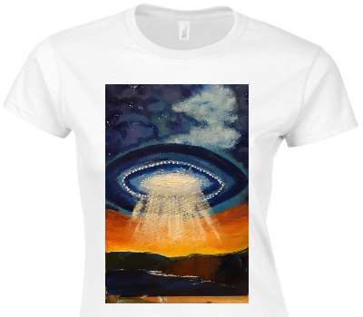 Custom Womens Soft Style 100% Cotton White T-Shirt