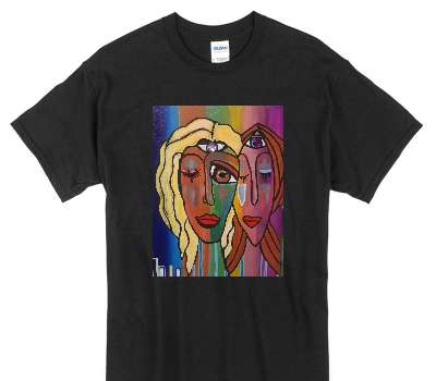 Custom Gildan 100% Cotton Black T-Shirt
