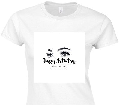 Custom Womens Soft Style 100% Cotton White T-Shirt