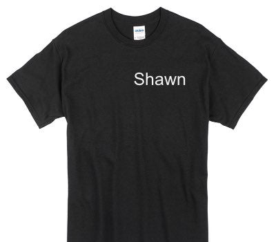 Custom Gildan 100% Cotton Black T-Shirt