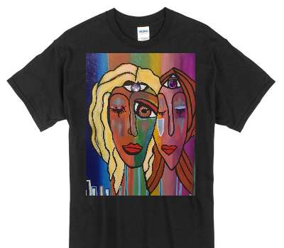 Custom Gildan 100% Cotton Black T-Shirt