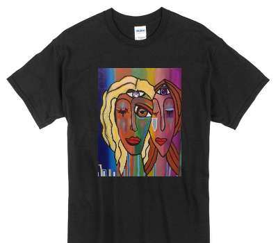 Custom Gildan 100% Cotton Black T-Shirt