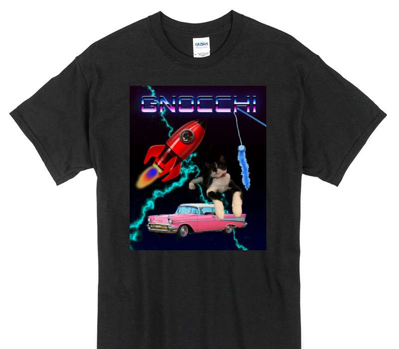 Custom Gildan 100% Cotton Black T-Shirt