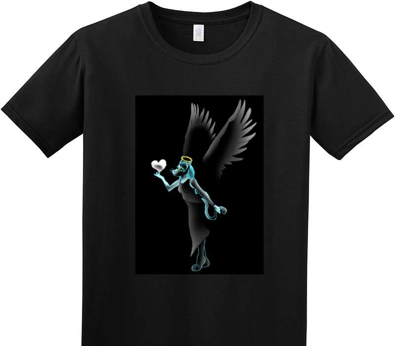 Custom Adult Soft Style 100% Cotton Black T-Shirt