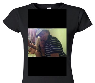 Custom Womens Soft Style 100% Cotton Black T-Shirt