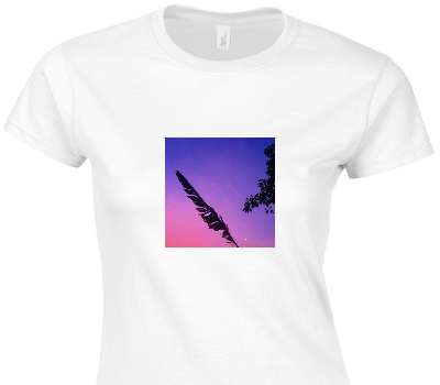 Custom Womens Soft Style 100% Cotton White T-Shirt