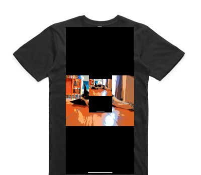 Custom AS Colour 100% Cotton Black T-Shirt