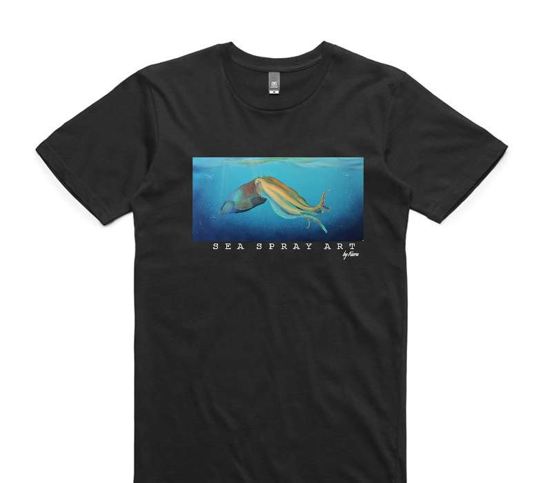 Custom AS Colour 100% Cotton Black T-Shirt