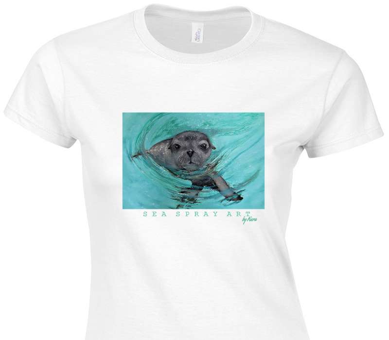 Custom Womens Soft Style 100% Cotton White T-Shirt