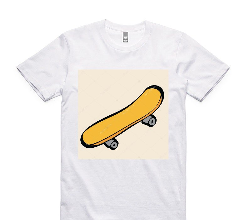 Custom AS Colour 100% Cotton White T-Shirt