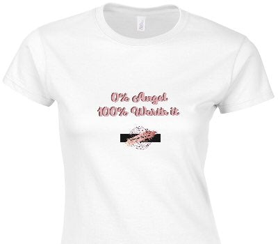 Custom Womens Soft Style 100% Cotton White T-Shirt