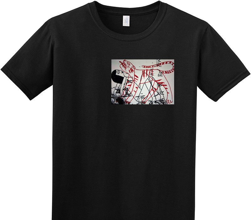 Custom Adult Soft Style 100% Cotton Black T-Shirt