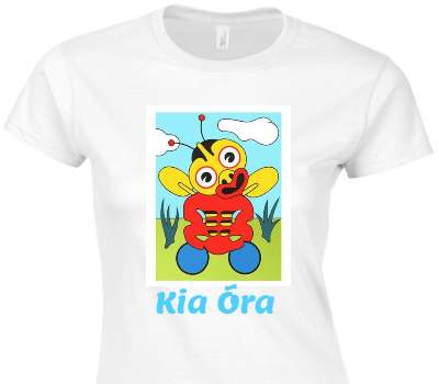 Custom Womens Soft Style 100% Cotton White T-Shirt