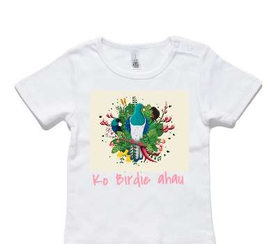 Custom AS Colour White Baby T-Shirt