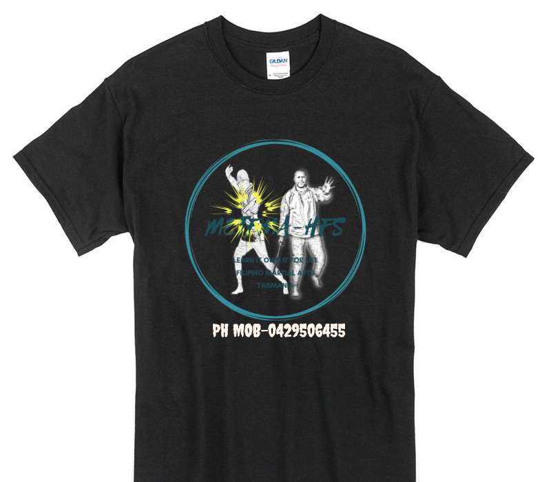 Custom Gildan 100% Cotton Black T-Shirt