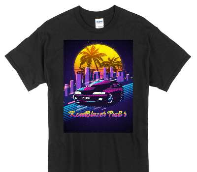 Custom Gildan 100% Cotton Black T-Shirt
