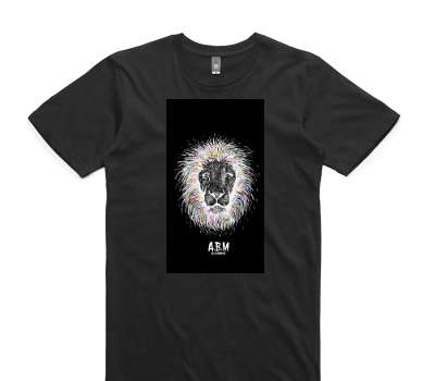 Custom AS Colour 100% Cotton Black T-Shirt