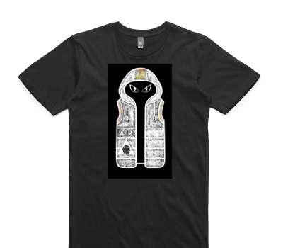 Custom AS Colour 100% Cotton Black T-Shirt