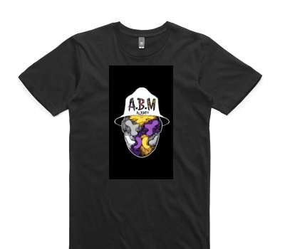 Custom AS Colour 100% Cotton Black T-Shirt