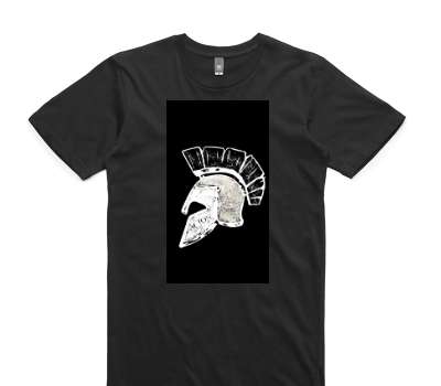 Custom AS Colour 100% Cotton Black T-Shirt