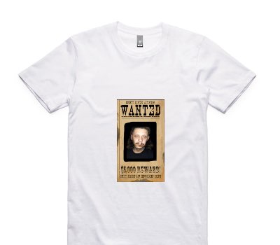 Custom AS Colour 100% Cotton White T-Shirt