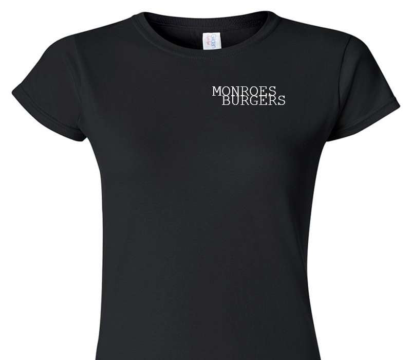 Custom Womens Soft Style 100% Cotton Black T-Shirt