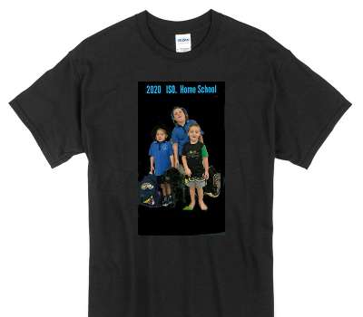 Custom Gildan 100% Cotton Black T-Shirt
