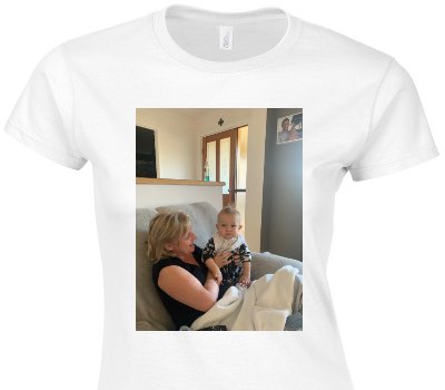 Custom Womens Soft Style 100% Cotton White T-Shirt